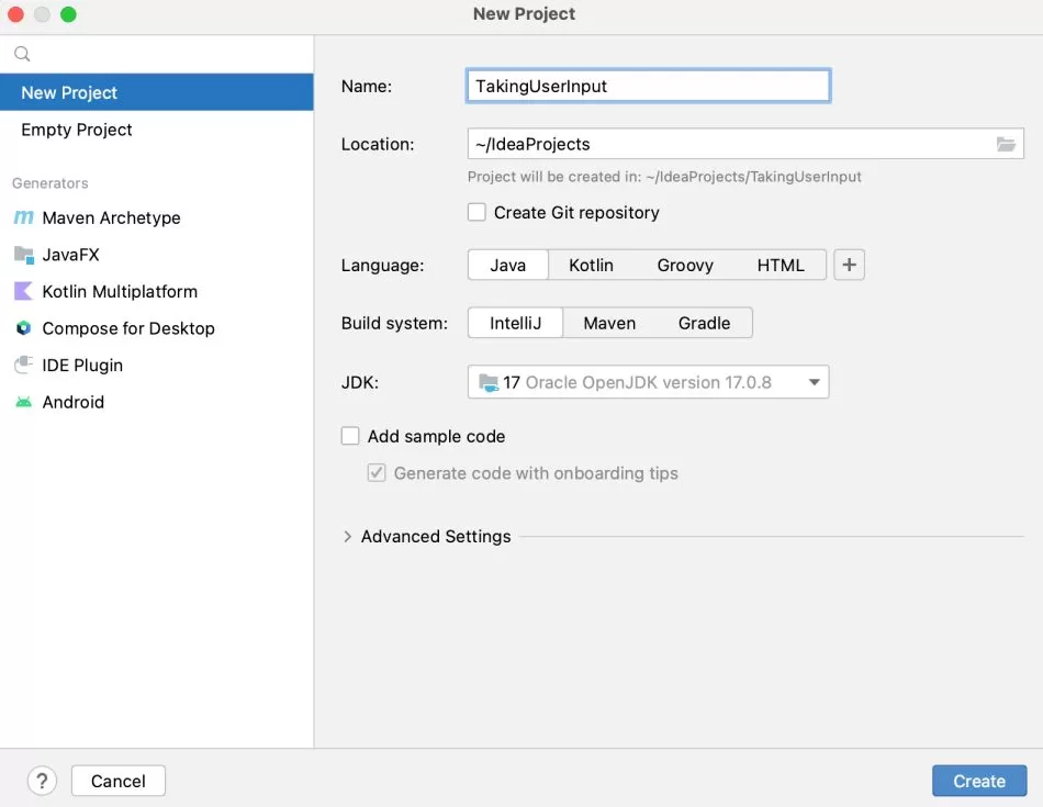 How To Take User Input Using Java In Intellij Idea